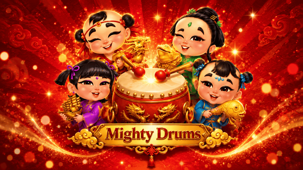 50 Free Spins No Deposit Bonus on Mighty Drums at CoolCat Casino