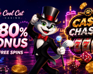 280% Bonus + 40 Free Spins on Cash Chaser at CoolCat Casino
