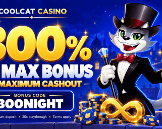 300% No Max Bonus at CoolCat Casino